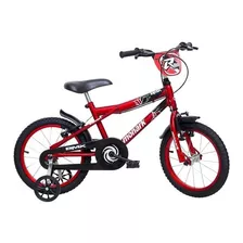 Bicicleta Infantil Aro 16 Bmx R Masculina Monark Cor Preta E Vermelho