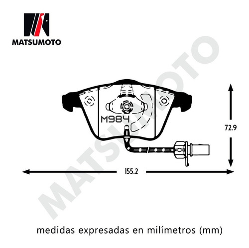 Pastillas De Freno Delantera Semi Metalica Para Volvo C-70 Foto 2