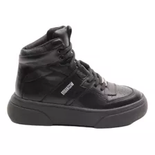 Zapatilla Cuero Mujer Urban Cow Allen Negro