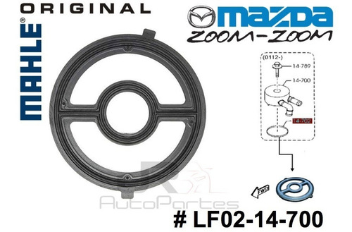 Liga Empaque Enfriador Aceite Mazda 3,cx7 Ford Escape Foto 2