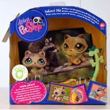 Littlest Pet Shop Series 4 tarjeta Postal Mascotas Mapache