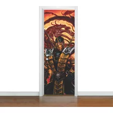 Adesivo Porta Decorativo Mortal Kombat X (cod.game07)