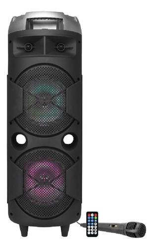 Bocina Portátil Steelpro Bazzoka 200w, Bluetooth, Karaoke, Negro