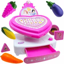 Caixa Registradora Princesas Disney Em Super Cor Rosa-chiclete