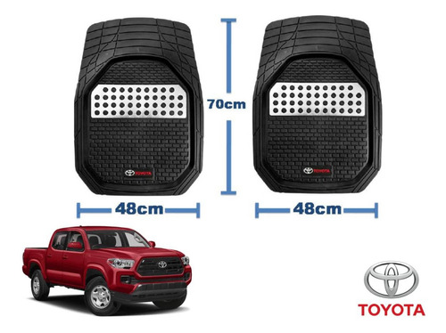 Tapetes 3d Logo Toyota + Cubre Volante Tacoma 2016 A 2022 Foto 4