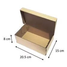 Caja De Cartón Autoarmable (20.5x15x8) Pack 20 Cajas *envios