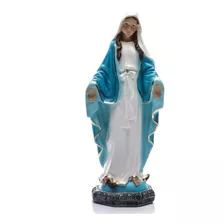 Imagem Nossa Senhora Das Graças 30cm Gesso C/ Pó De Mármore