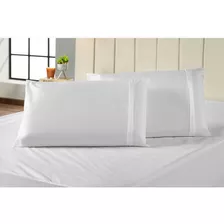 Protetor De Travesseiro Impermeável Branco Com Zíper