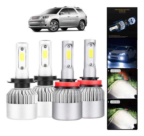 Kits De Focos 9005 9006 6000k Led De Luz Alta Y Baja 360