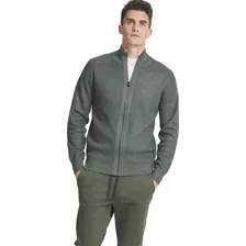 Campera Tejida St. Anton Verde Melange