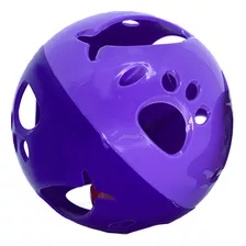 Brinquedo Bola De Plástico Com Guizo Para Gato 13cm Savana