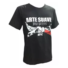 Camisa Camiseta - Jiu Jitsu - Arte Suave - Preto - Pv