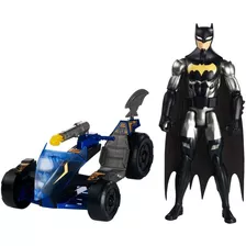 Set Figura Batman Y Vehiculo Convertible Original Mattel