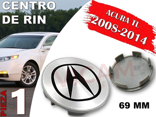 Centro De Rin Acura Tl 2008-2014 69 Mm (gris) Foto 2