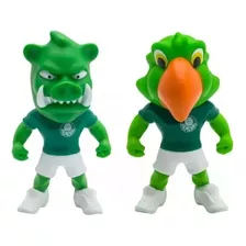 Kit Mascotes Palmeiras Oficiais - Porco Gobatto E Periquito