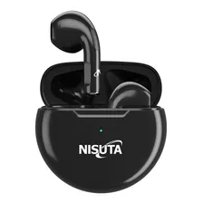 Auriculares Bluetooth Earbuds Nisuta Ns-aubtws8 Color Negro