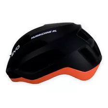 Capacete Bike De Ciclismo Evo H Raceline Cor Preto-laranja Tamanho M