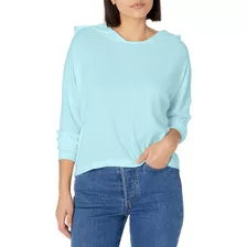 Roxy Sudadera Con Capucha Sunday Morning Para Mujer, Azul F.