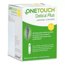 Caixa Delica Lancets One Touch Com 100 Lancetas