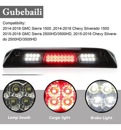 Gubebaili Tercera Luz De Freno Para Chevrolet Silverado/gmc  Foto 5