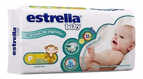 Pañales Estrella Baby Hiperpack Talle P X 30 Hasta 7.5kg Género Sin Género Tamaño Pequeño (p)