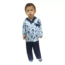 Pijama Infantil Menino Inverno Moletinho Aflanelado 10 A 16a