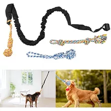 Qujoga Spring Pole Dog Rope Toys, Dog Tug Of War Toy Para Pi