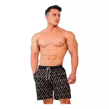 Short Medio Deportivo Casual De Licra Estampado Fenix Fit