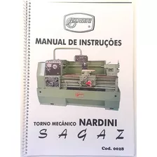 Torno Mecanico Nardini Sagaz Manual De Instruções Cod0028