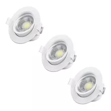 Pack X 3 Downlight Embutir Led 5w Direccionable - Unilux