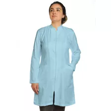 Jaleco Feminino Gola Padre Com Zíper Gabardine Premium