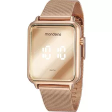 Relógio Feminino Mondaine Digital Led Rosê 32171lpmvre2