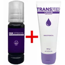 Kit 140ml Tinta Decalque + Transfer Creme - Inkstencil