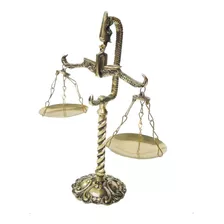 Símbolo Do Direito Balança Cobra Em Bronze Decoração Justiça