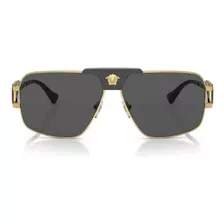 Óculos De Sol Versace Ouro 0ve2251 10028763 Cor Da Armação Dourado Cor Da Haste Dourado Cor Da Lente Cinza Desenho Liso