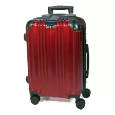 Mala De Viagem Bordo 4 Rodinhas Rose Gold Cadeado 3 Segredos Cor Vermelho Liso