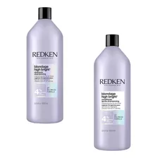  Kit Shampoo E Condicionador Redken Blondage High Bright 1l