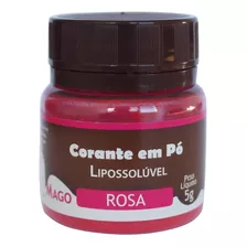 Corante Em Pó Para Chocolate Lipossolúvel Rosa 5g Mago