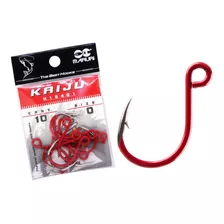Anzol Maruri Kaiju H16401 Inline Red 1/0 C/ 10 Un
