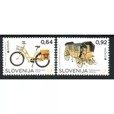 2013 Europa- Vehiculos Postales- Eslovenia (sellos) Mint