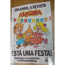 Antigo Cartaz Banca De Jornal Revista Alegria Festa Junina