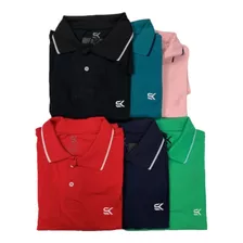 Kit 5 Camisas Gola Polo Plus Size G1 Ao G6 Leve 5 Pague 3