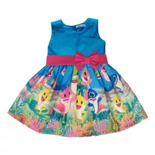 Vestido Baby Shark Festa Infantil