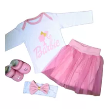 Ropa De Bebe Niña Barbie Recien Nacida Rosa