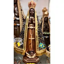 Imagem Nossa Senhora Aparecida 32cm Manto Trabalhado Strass