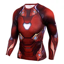 Dhytotp 3d Super Hero Camiseta De Cosplay Deportiva Elástica