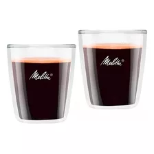 Set X 2 Vasos Cafè Melitta 80ml Ideal Espresso Borosilicato