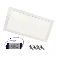 Painel Plafon 36w Embutir 30x60 Retangular Branco Frio Gesso