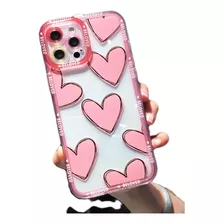 Carcasa Acrílica Diseño Corazones iPhone 11 Pro Max