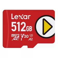 Tarjeta Micro Sdxc Lexar Play De 512 Gb Con Velocidad De Has